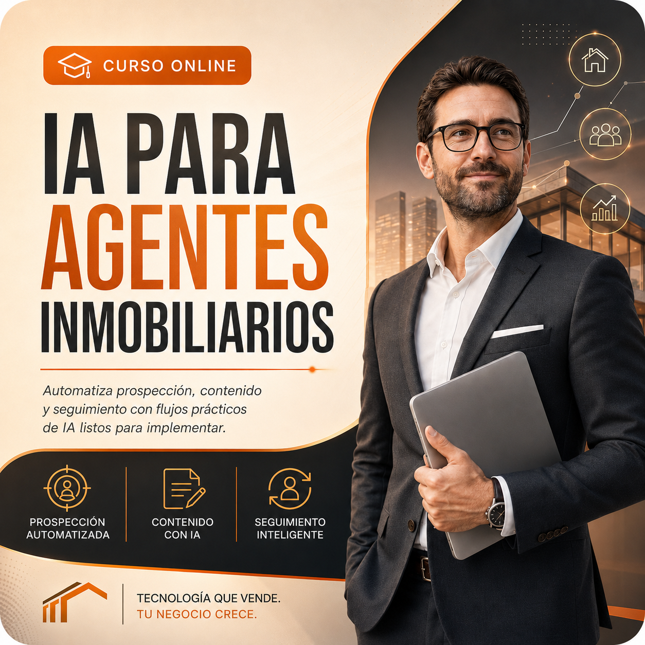 Curso "IA para Agentes Inmobiliarios" — INMO ACADEMY