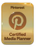 Pinterest Certified Media Planner badge